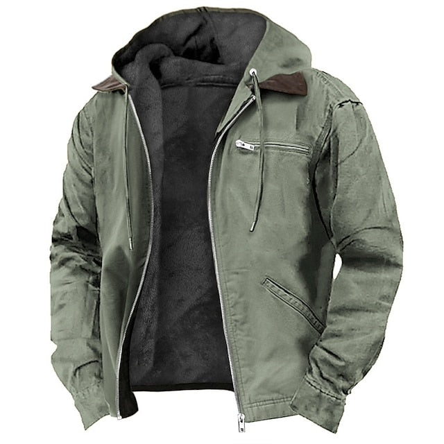 Herren-Fleecejacke – Warmer Wintermantel mit weichem Futter