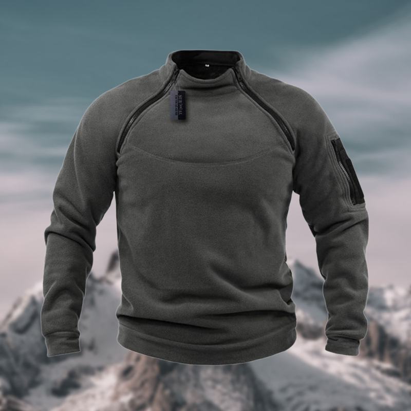 Pull Polaire Homme Chaud et Confortable avec Poches de Sécurité