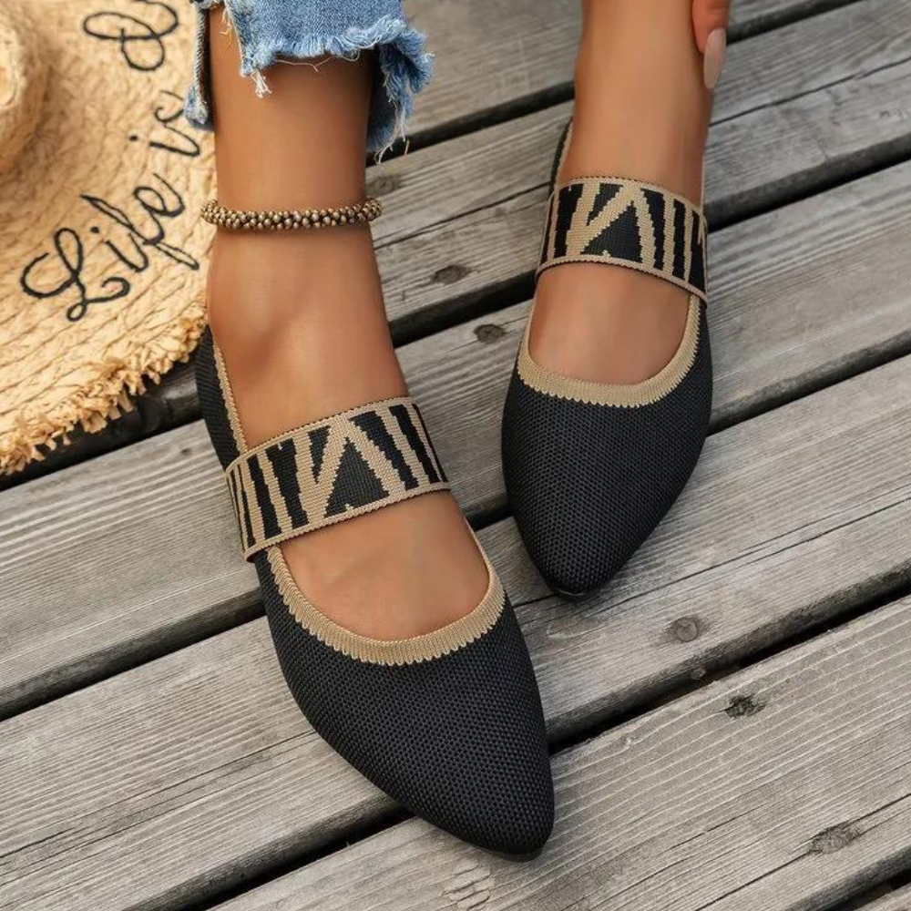 Komfortowe letnie płaskie buty damskie