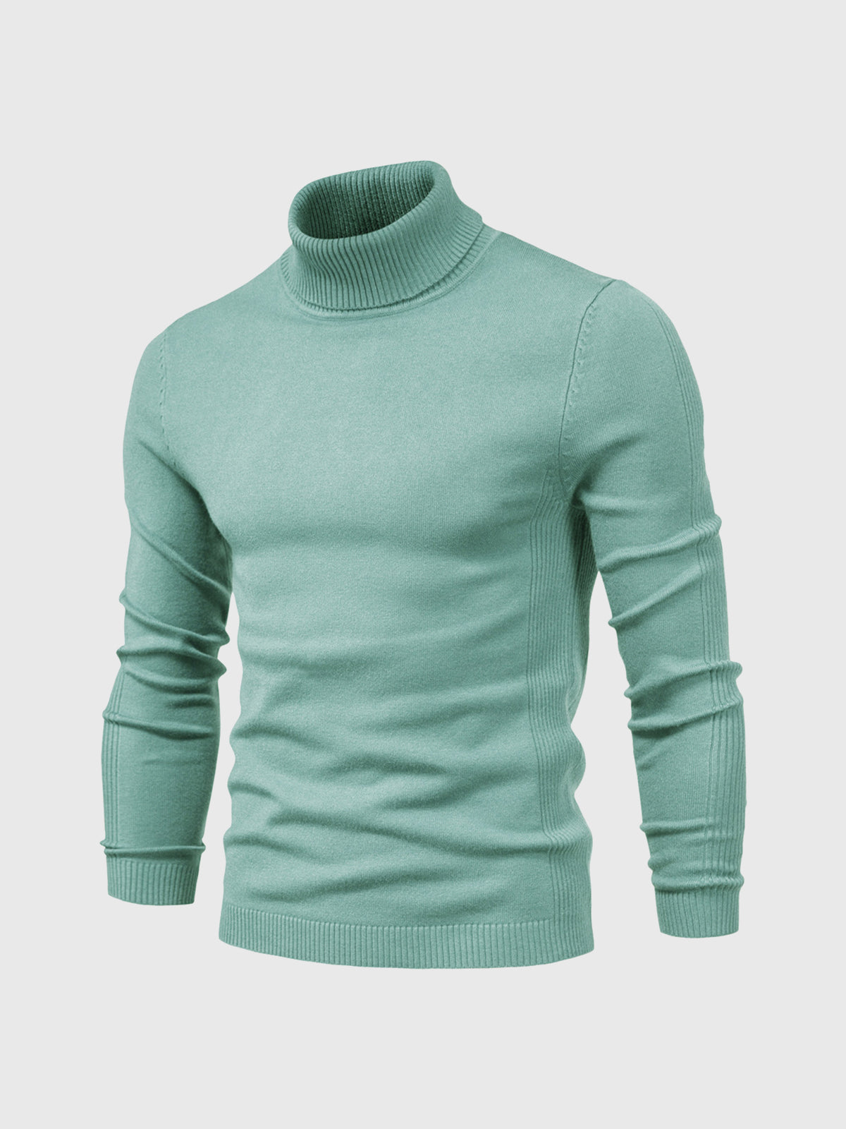 Pull Col Roulé Homme en Coton Doux, Design Intemporel