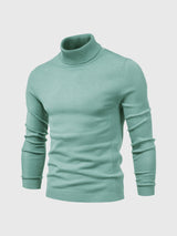 Pull Col Roulé Homme en Coton Doux, Design Intemporel