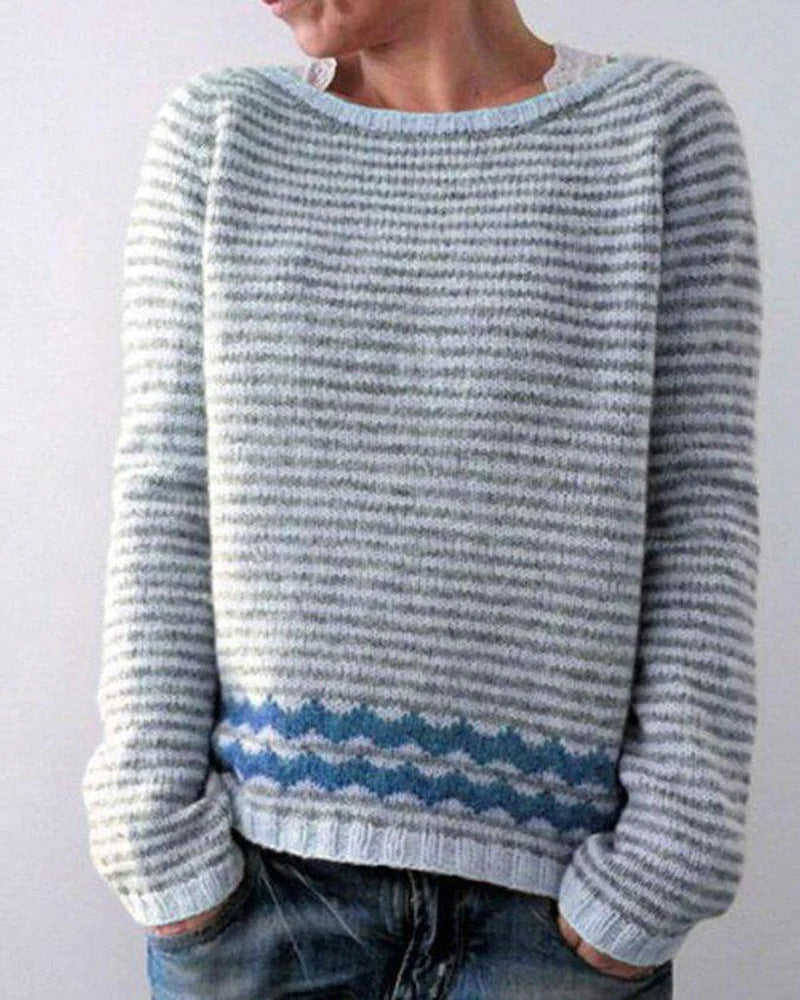 Damen Strickpullover im Retro-Stil für Herbst und Winter