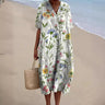 Sommerkleid mit Blumenmuster und bequemer Passform
