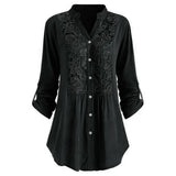 Blouse longue pour femme avec manches bouffantes - Chic et polyvalente