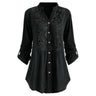 Blouse longue pour femme avec manches bouffantes - Chic et polyvalente
