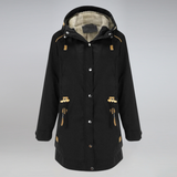 Damen-Wintermantel – Warmer Parka mit Fleece-Futter und Kapuze