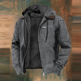 Herren Winterjacke – Warmer Mantel mit Kapuze und weichem Futter