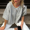 Gilet Streetwear Monochrome Manches Courtes Col Rond