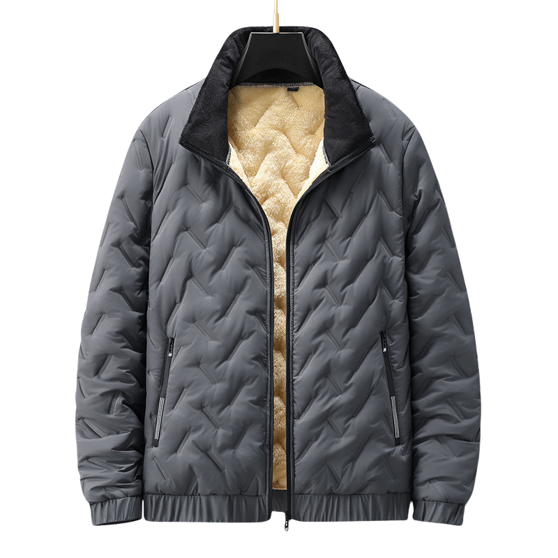 Herrenmantel – Warme Steppjacke im klassischen eleganten Stil
