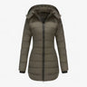 Doudoune Femme Légère – Manteau d’Hiver Matelassé avec Capuche