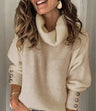 Damenpullover mit Rollkragen – Leichter und warmer Pullover mit hohem Kragen