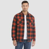 Men's Winter Flannel Vest with Quilted Lining
