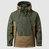 Herren Winterjacke Outdoor – Warmer Wasserdichter Anorak mit Kapuze