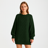 Gestricktes Pulloverkleid für Damen – Warm, Elegant und Bequem