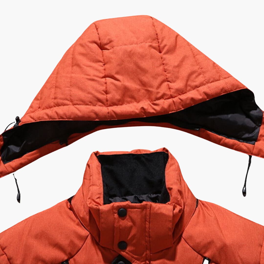 Herren Wintermantel mit abnehmbarer Kapuze – warm & funktionales Design