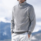 Herrenpullover mit Kragen – Warmer, gerippter Pullover mit elegantem Schnitt