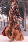 Prächtiges Blumenkleid mit bequemer Passform