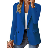 Eleganter Damenblazer mit langen Ärmeln und tailliertem Schnitt