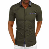 Chemise Homme à Manches Courtes Élégante