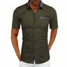 Chemise Homme à Manches Courtes Élégante