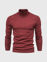 Pull Col Roulé Homme en Coton Doux, Design Intemporel