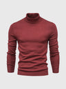 Pull Col Roulé Homme en Coton Doux, Design Intemporel