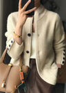 Damen Strickweste – Eleganter Cardigan mit Knöpfen