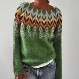 Damen Strickpullover im Retro-Stil für Herbst und Winter