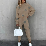 Damen-Loungewear-Set – Weiches zweiteiliges Set mit Sternenmuster