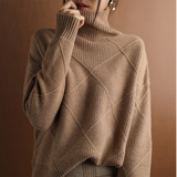 Damen Rollkragenpullover Luxus – Weich, Warm und Elegant mit hohem Kragen
