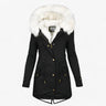 Luxus-Wintermantel für Damen – Elegante Jacke mit großer Kapuze