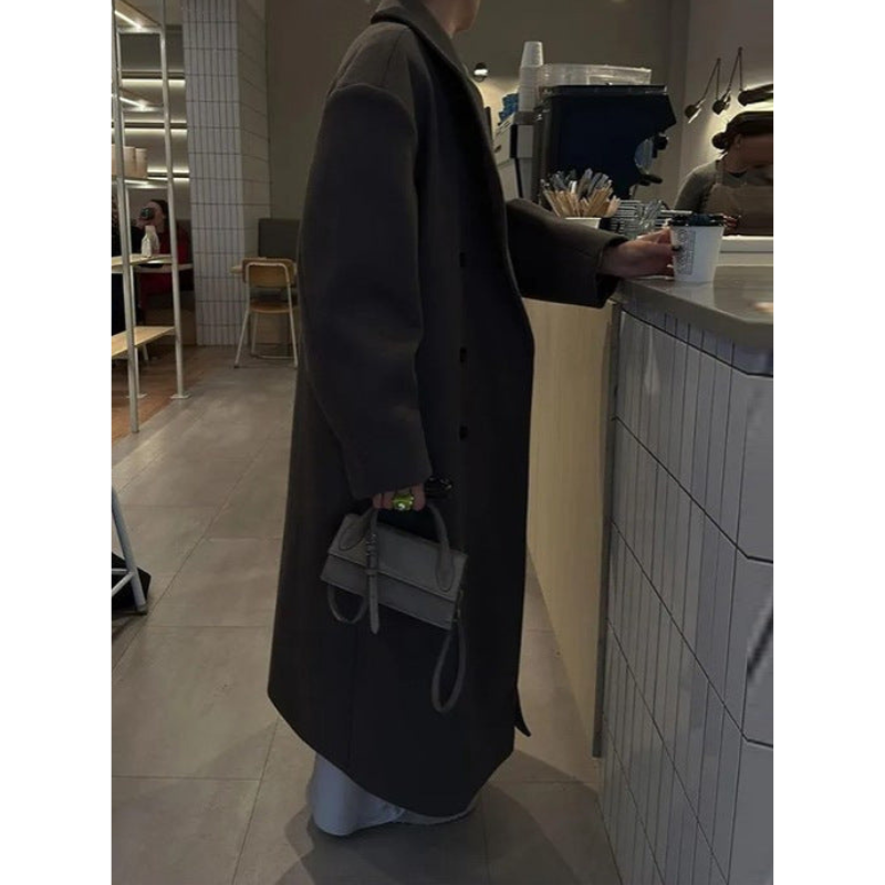 Manteau long élégant femme – Pardessus stylé à coupe classique