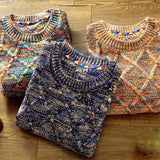 Herrenpullover mit Muster – Warmer Strickpullover im Vintage-Stil
