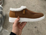 Women's Winter Sneakers – Warm Comfortable Shoes with Fur Lining
