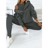 Damen-Trainingsanzug – Bequeme Kleidung mit Knopfpullover