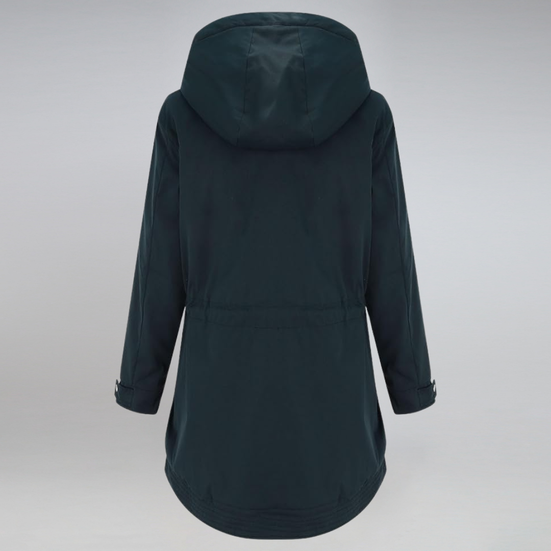 Damen-Wintermantel – Warmer Parka mit Fleece-Futter und Kapuze