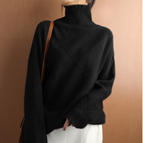 Damen Rollkragenpullover Luxus – Weich, Warm und Elegant mit hohem Kragen