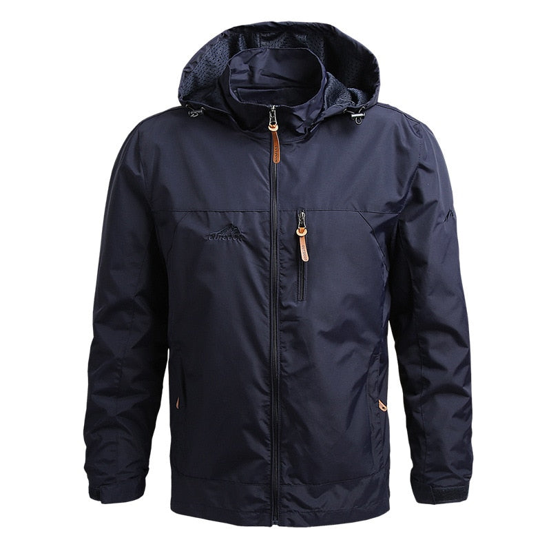 Veste d’extérieur homme avec capuche – Imperméable, coupe-vent et respirante