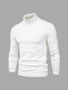 Pull Col Roulé Homme en Coton Doux, Design Intemporel