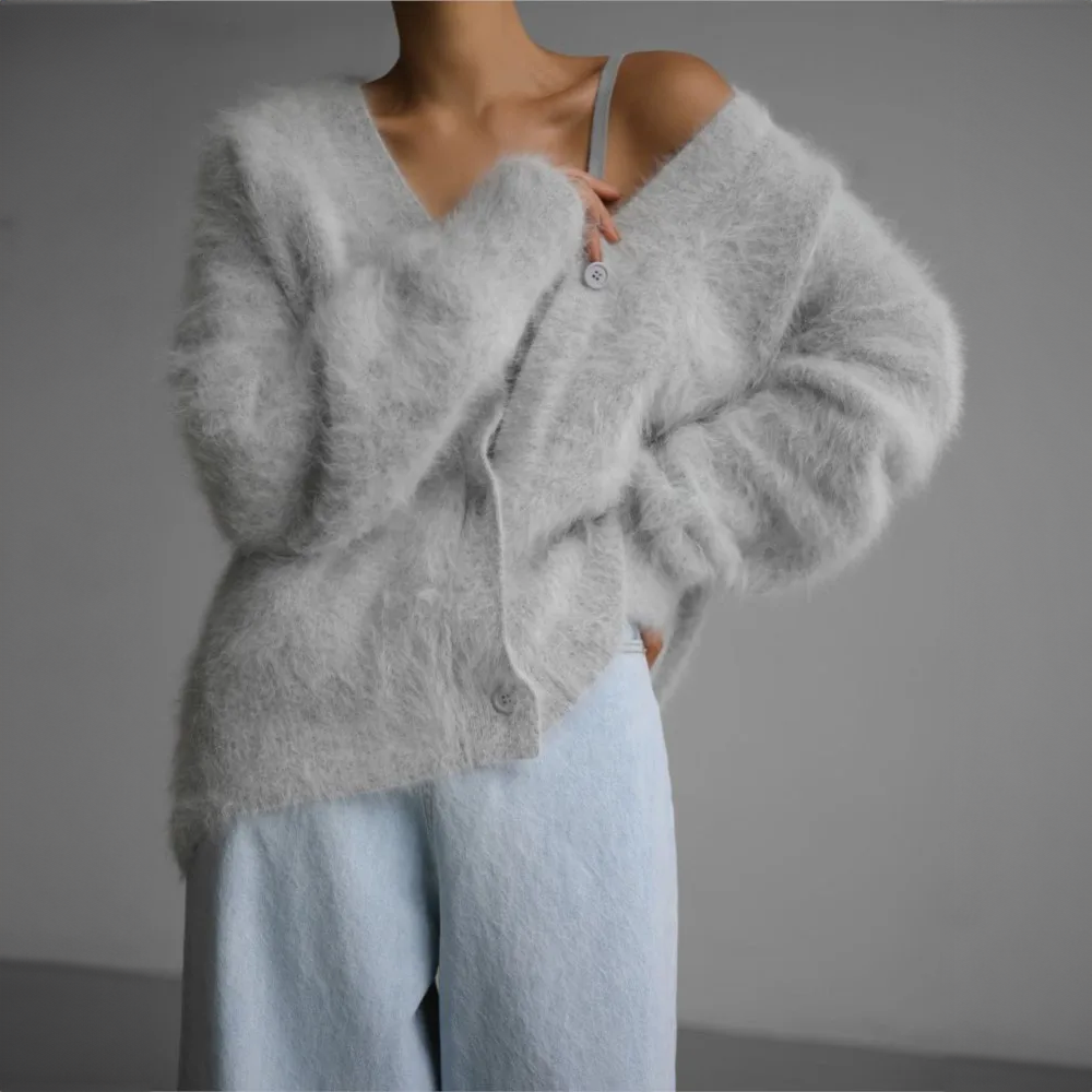 Damen Oversize Strickweste – Weich, Warm und Luxuriös