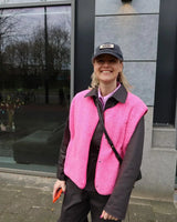 Sherpa-Fleece-Weste von hoher Qualität für Damen