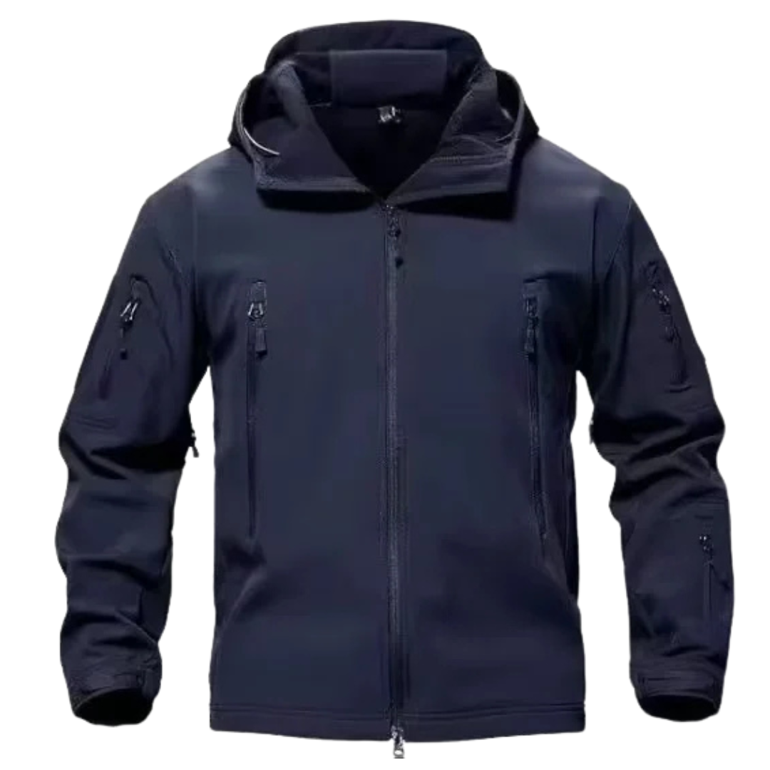 Softshell-Jacke Herren – Wasserdichte Outdoor-Jacke mit Kapuze und Taschen