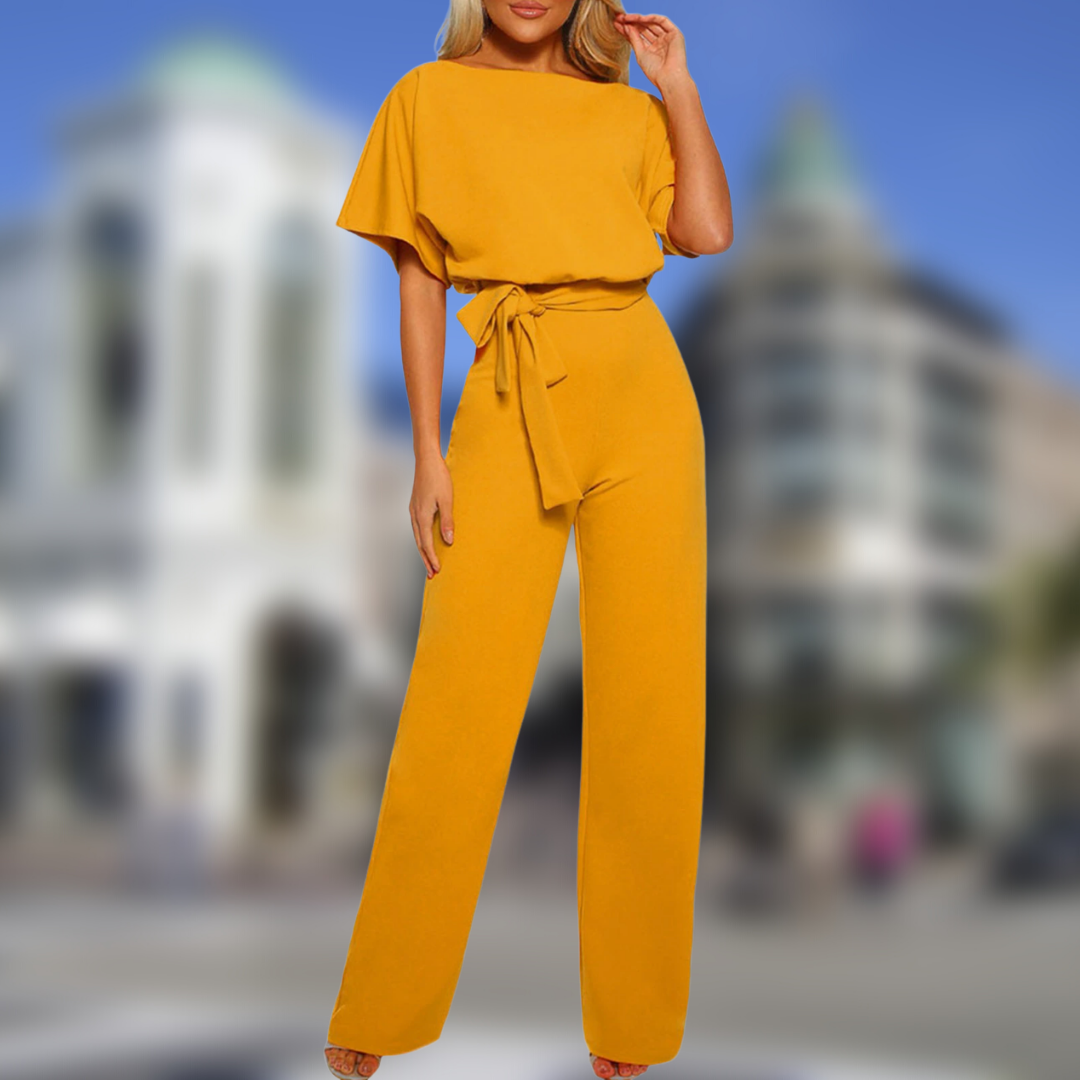 Eleganter Overall mit Gürtel | Stylischer Overall für Arbeit und Feier