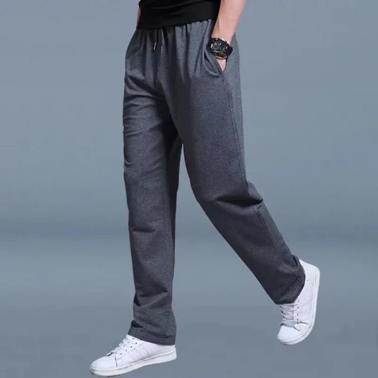 Herren-Jogginghose – Bequeme Hose mit geradem Schnitt und Kordelzug