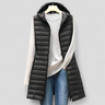 Langer Ärmelloser Damenweste Stepp – Elegantes Winterdesign