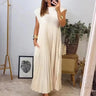 Plissiertes ärmelloses Kleid - Elegant und bequem