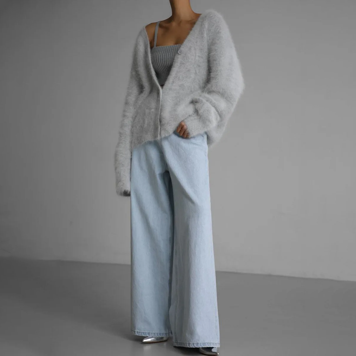 Damen Oversize Strickweste – Weich, Warm und Luxuriös