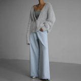 Damen Oversize Strickweste – Weich, Warm und Luxuriös