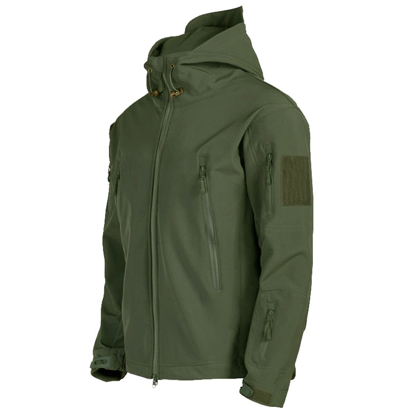 Softshell-Jacke Herren Outdoor – Taktisches Design mit Kapuze