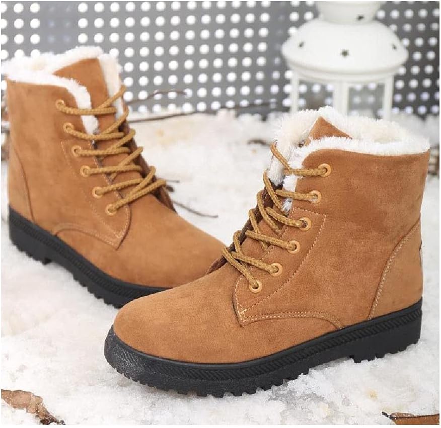 Winterstiefel für Damen mit Fellfutter – Warme rutschfeste Stiefeletten